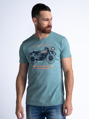 Petrol Industries - Camiseta 'Lagoonize' en azul: frente