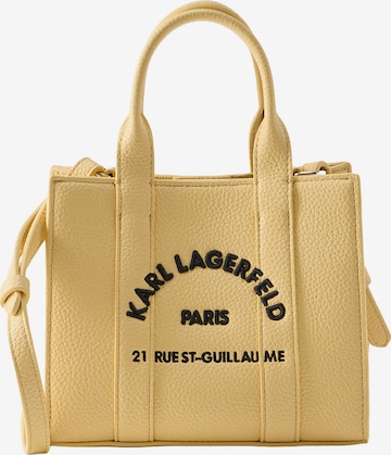 Karl Lagerfeld Дамска чанта 'Rue St-Guillaume' в жълто: отпред