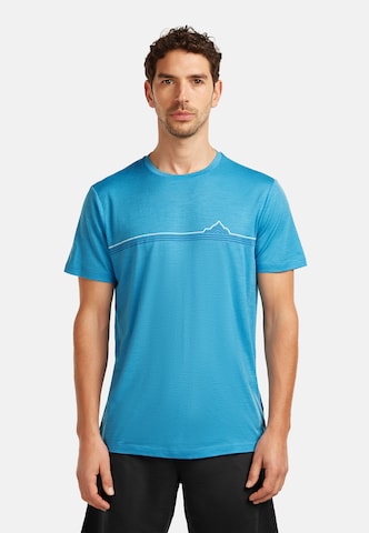 ICEBREAKER - Camiseta funcional 'Tech Lite' en azul: frente