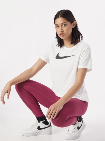 NIKE - Camiseta funcional 'Swoosh' en blanco