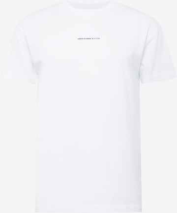 T-Shirt Abercrombie & Fitch en blanc : devant