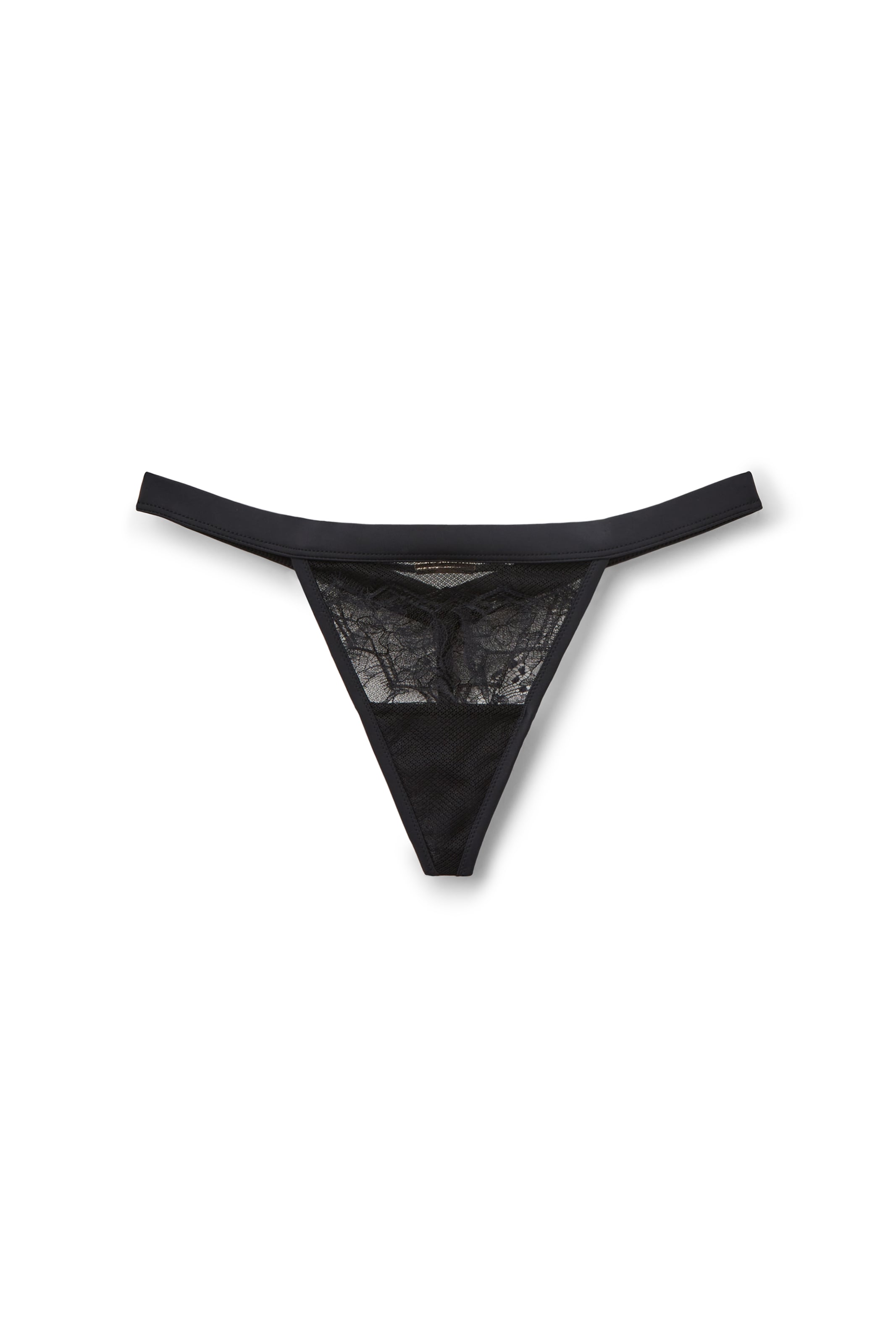 INTIMISSIMI Thong 'Playful Glamour St Valentine' in Black: front