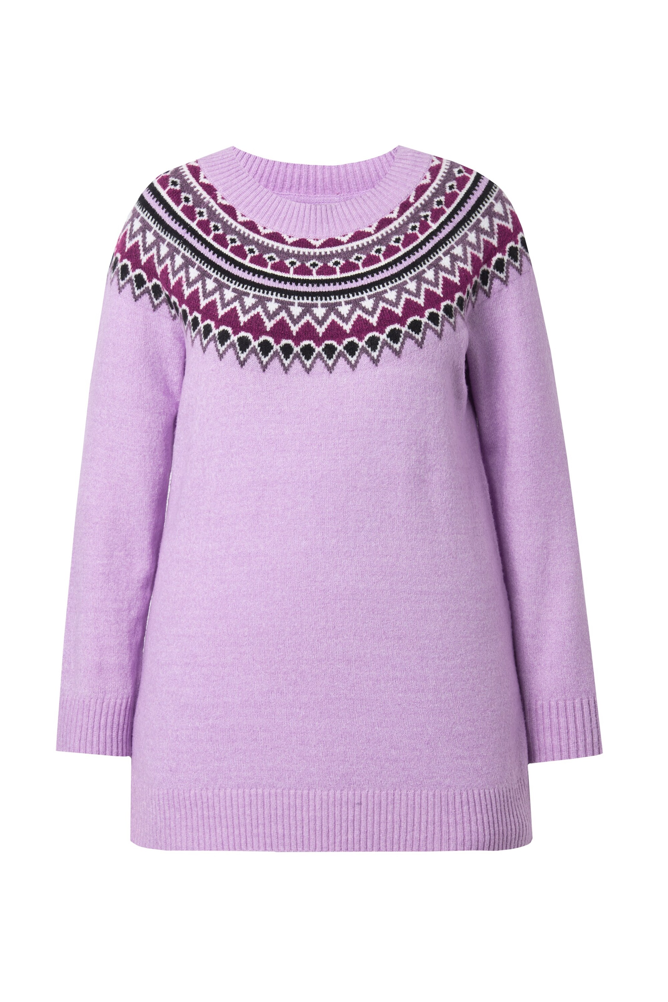 Ulla Popken Sweater in Purple: front