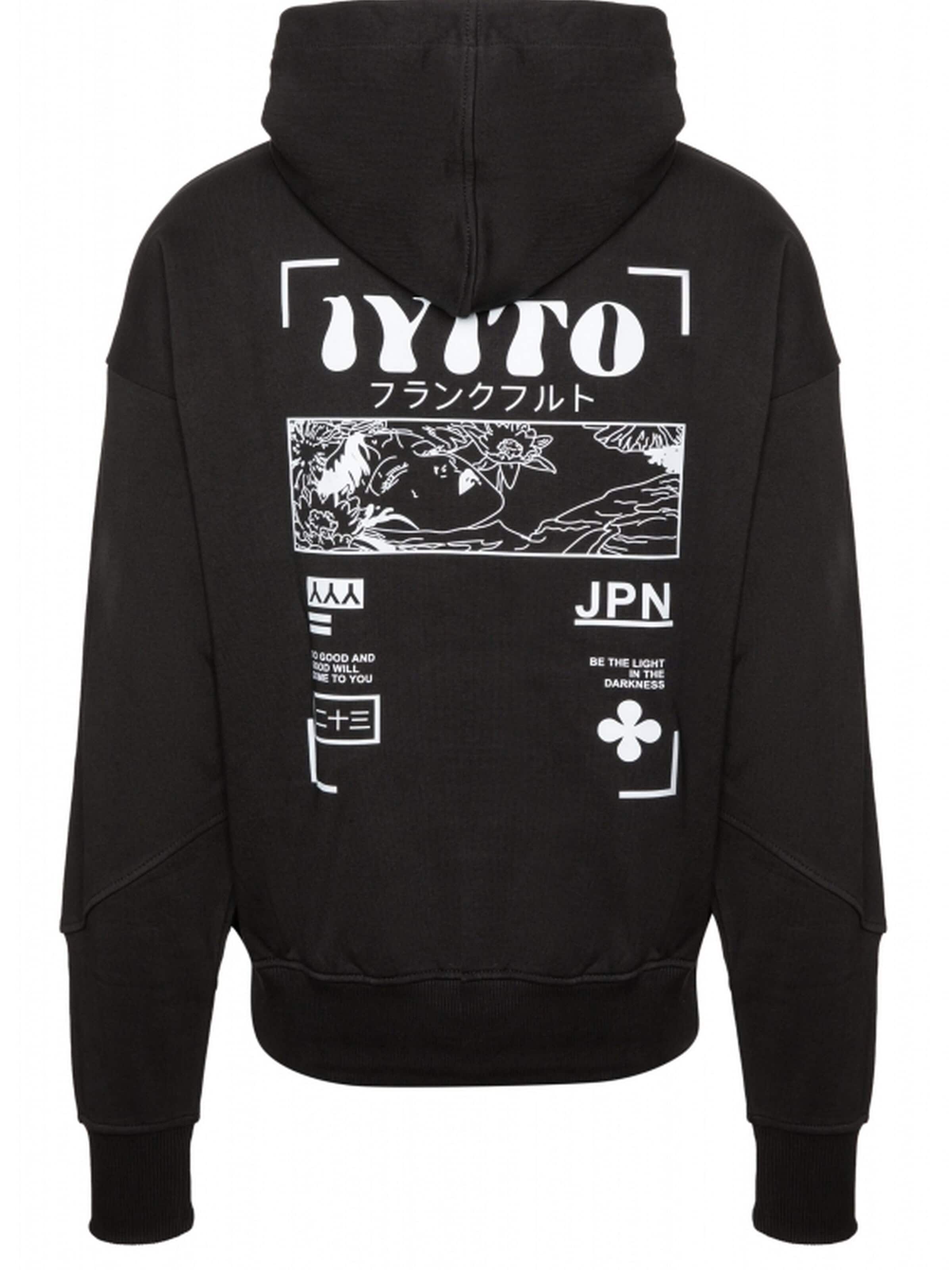 IYITO Sweatshirt 'IYHunter' in Zwart