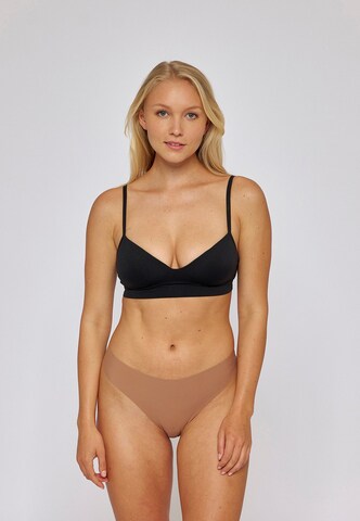 SNOCKS Thong in Brown: front