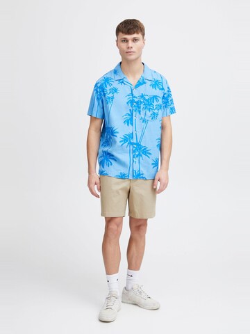 !Solid Comfort fit Button Up Shirt 'valde' in Blue