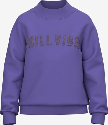 NAME IT - Sweatshirt 'NATASJA' em roxo: frente