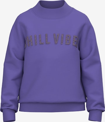 NAME IT - Sweatshirt 'NATASJA' em roxo: frente