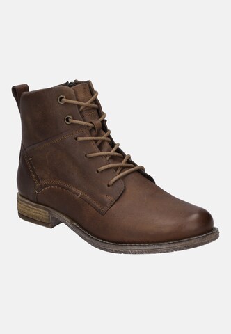 JOSEF SEIBEL Lace-up bootie 'Sienna' in Brown