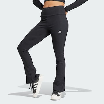 évasé Pantalon 'Essentials' ADIDAS ORIGINALS en noir : devant