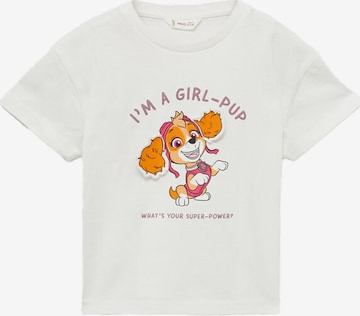 MANGO KIDS Paita 'PAWPUP' värissä valkoinen: etupuoli