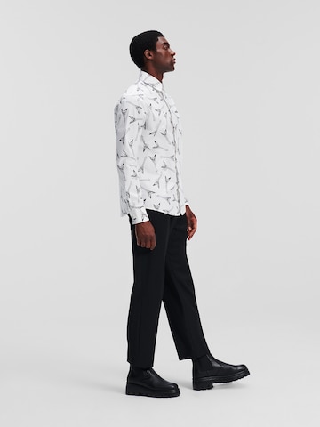 Karl Lagerfeld Comfort fit Button Up Shirt in White