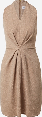 Closet London - Vestido de gala en beige: frente