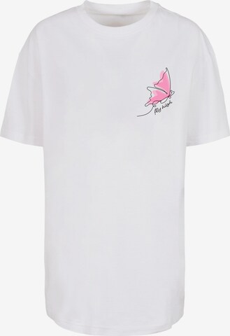 T-shirt oversize 'Fly High' Merchcode en blanc : devant