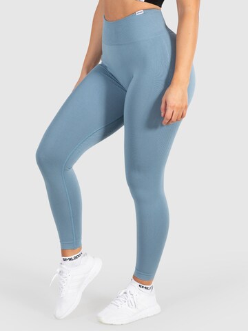 Smilodox Skinny Leggings 'Amaze Scrunch' in Blue