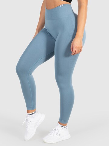 Smilodox Skinny Sporthose 'Amaze Scrunch' in Blau