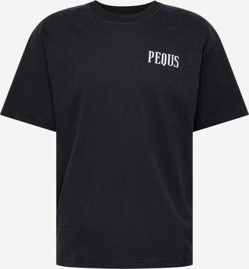 Pequs Shirt 'Island of Heartbreaks' in Black: front