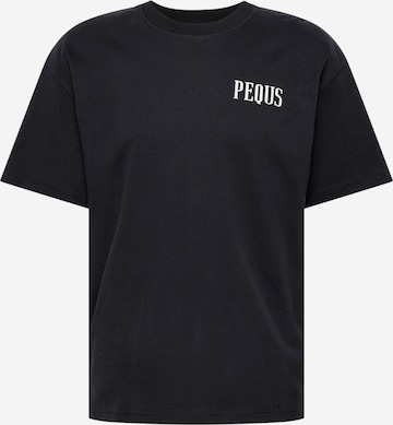 Pequs Shirt 'Island of Heartbreaks' in Black: front