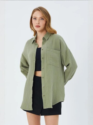 Camicia da donna di MixRay in verde