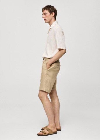 MANGO MAN Regular Pants 'Atrani' in Beige