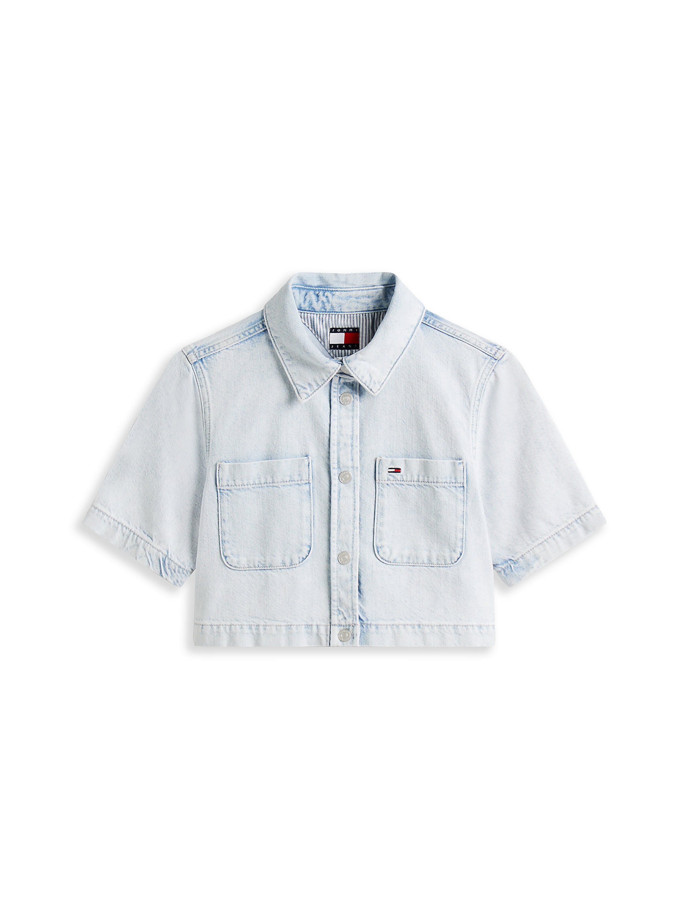 Tommy Jeans Halenka – modrá: přední strana