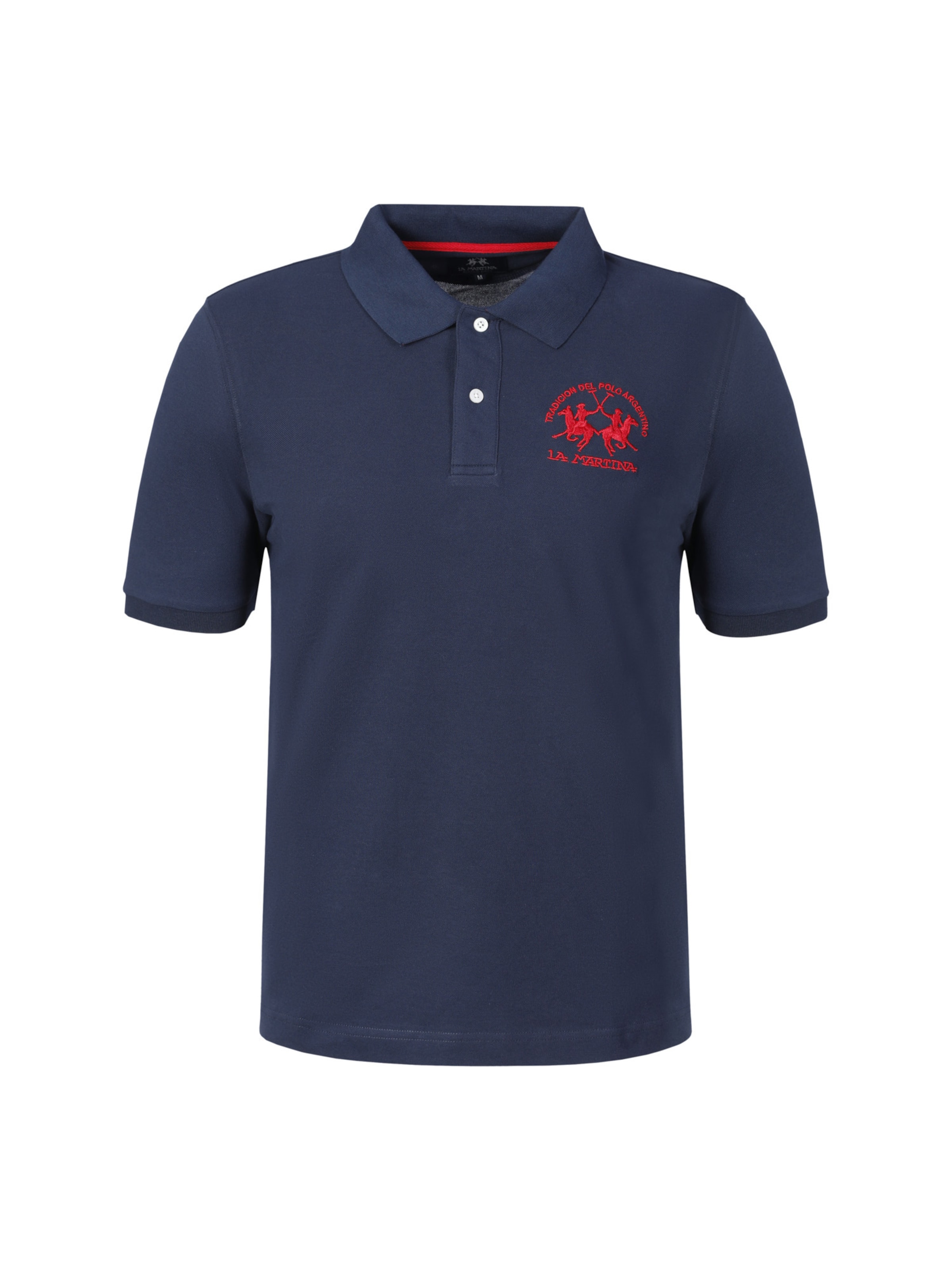 La Martina Shirt ' CCMP11 ' in Blauw: voorkant