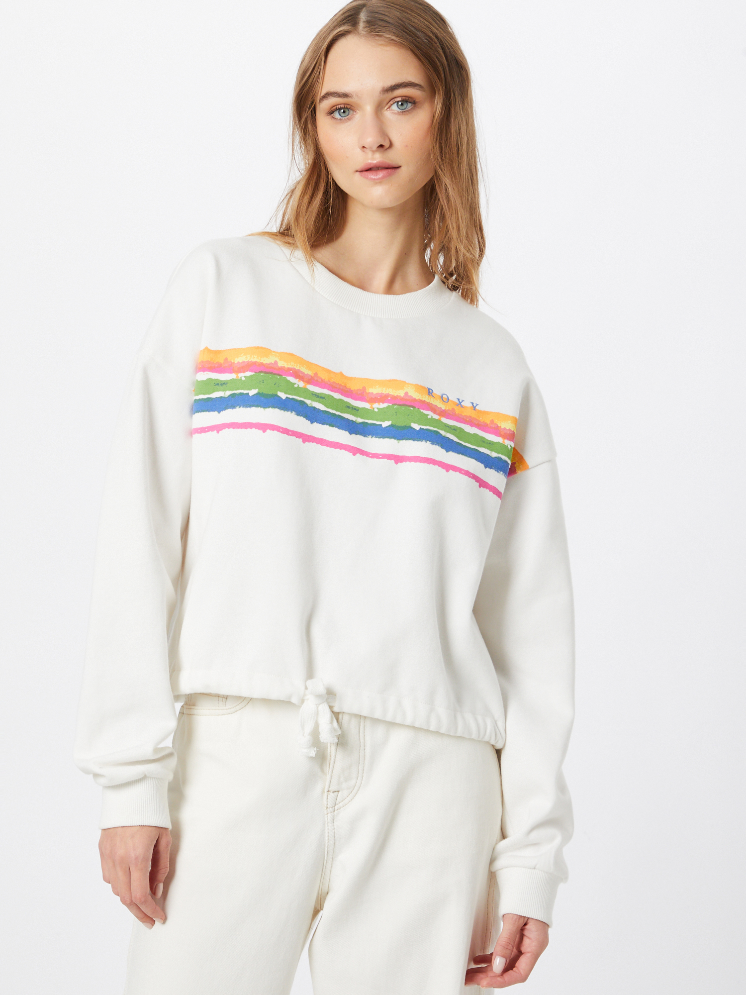 Donna Felpe ROXY Sweatshirt FEELING SALTY in Bianco 
