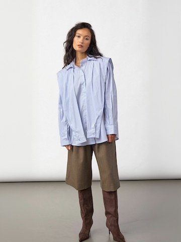 co'couture - Camiseta ' FioraCC ' en azul