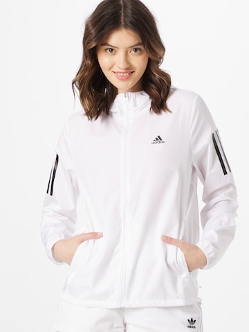 ADIDAS SPORTSWEAR Athletic Jacket 'Own The Run ' in White: front