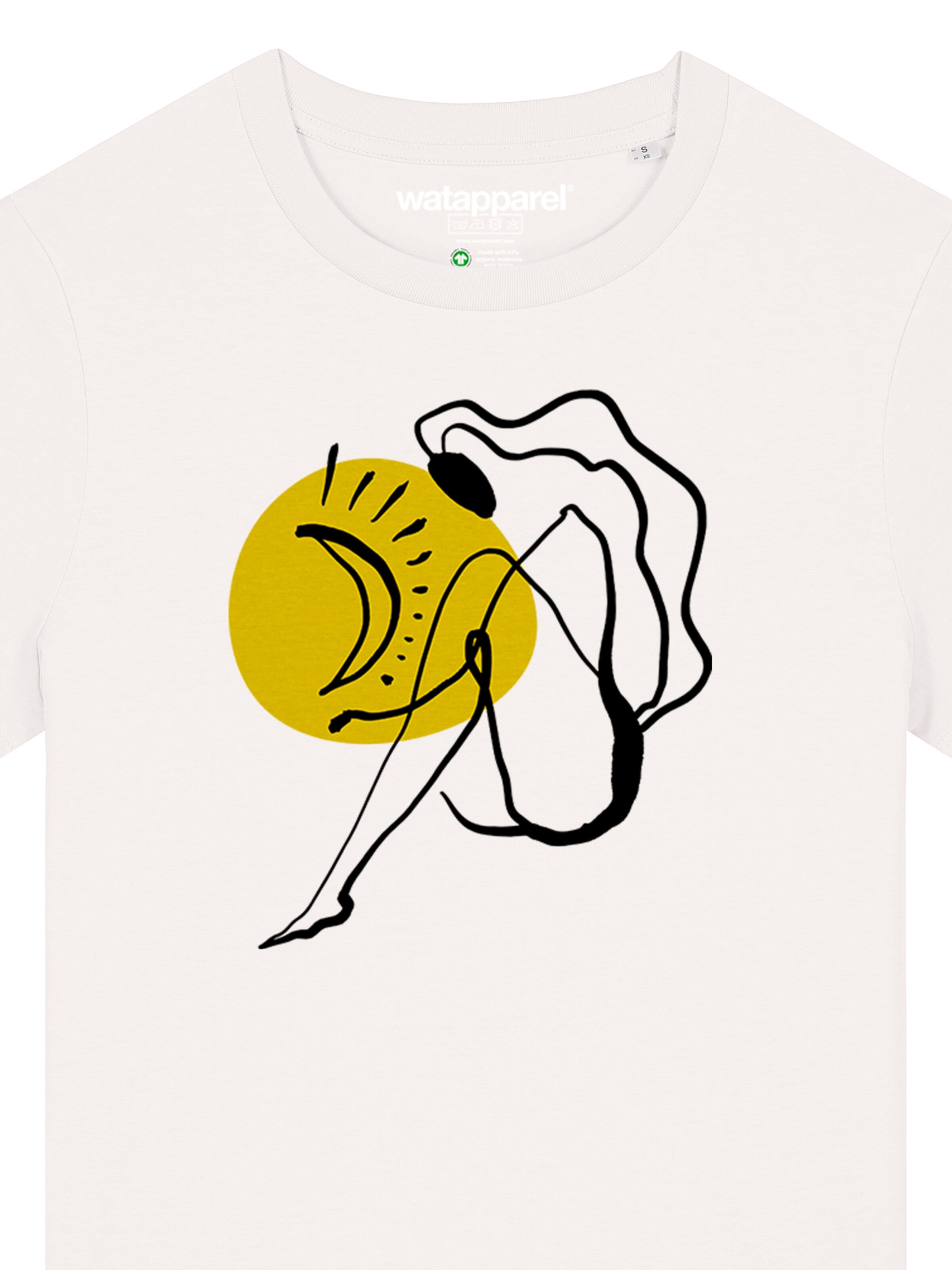 Maglietta 'Self Love' di Watapparel in bianco