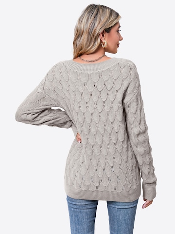 Imily Bela Pulover | siva barva: zadnja stran