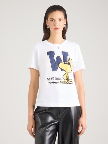 T-shirt '1/2 Woodstock W' PRINCESS GOES HOLLYWOOD en blanc : devant