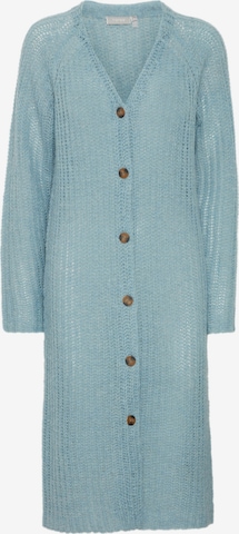 Fransa Knit Cardigan 'Bien' in Blue: front