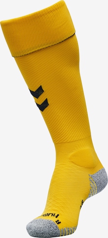 Chaussettes de sport Hummel en jaune : devant