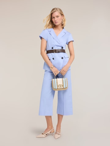 MOTIVI Wide leg Broek in Blauw