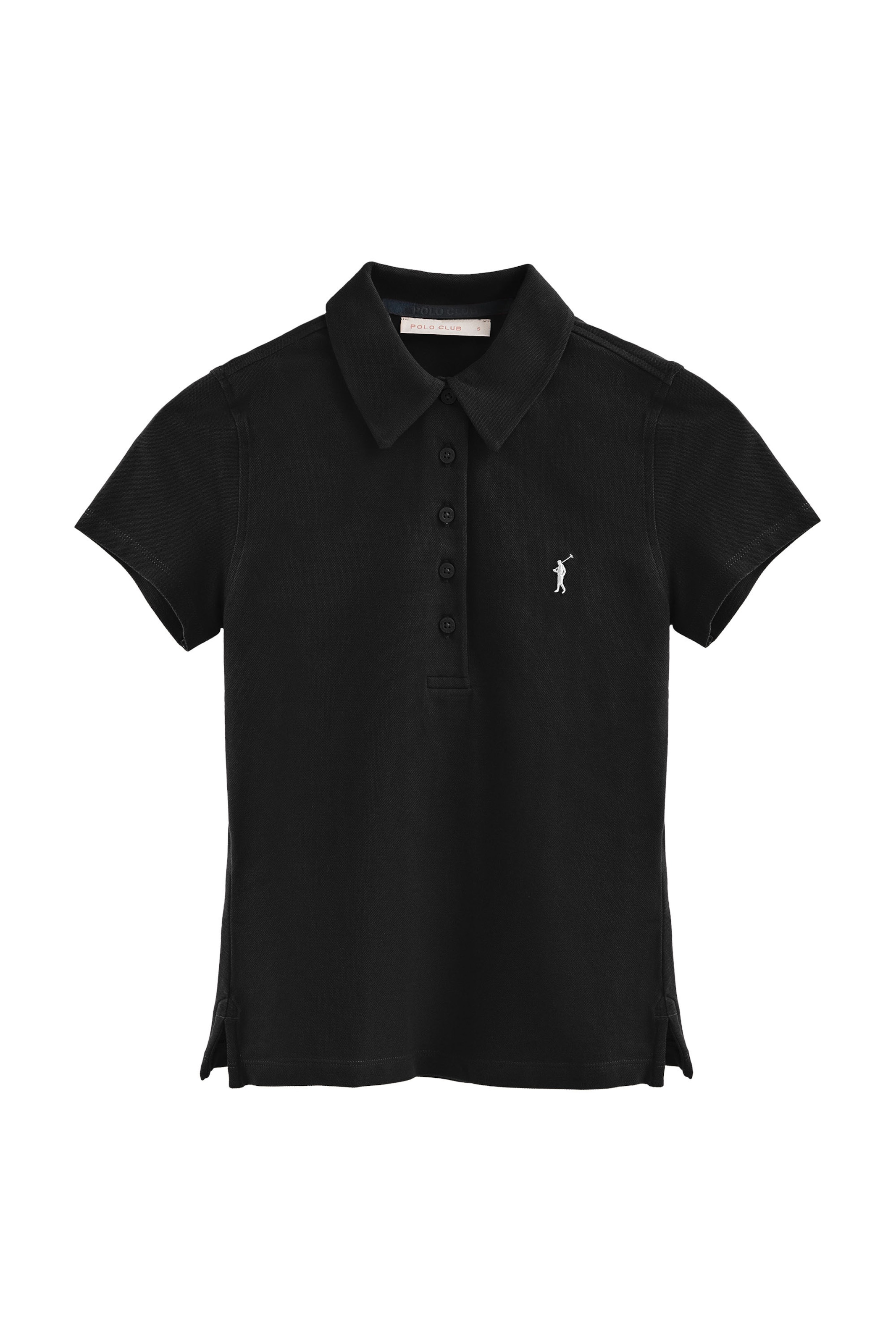 Polo Club Poloshirt in schwarz, Produktansicht