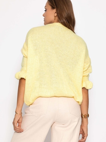 SASSYCLASSY Oversized cardigan in Yellow