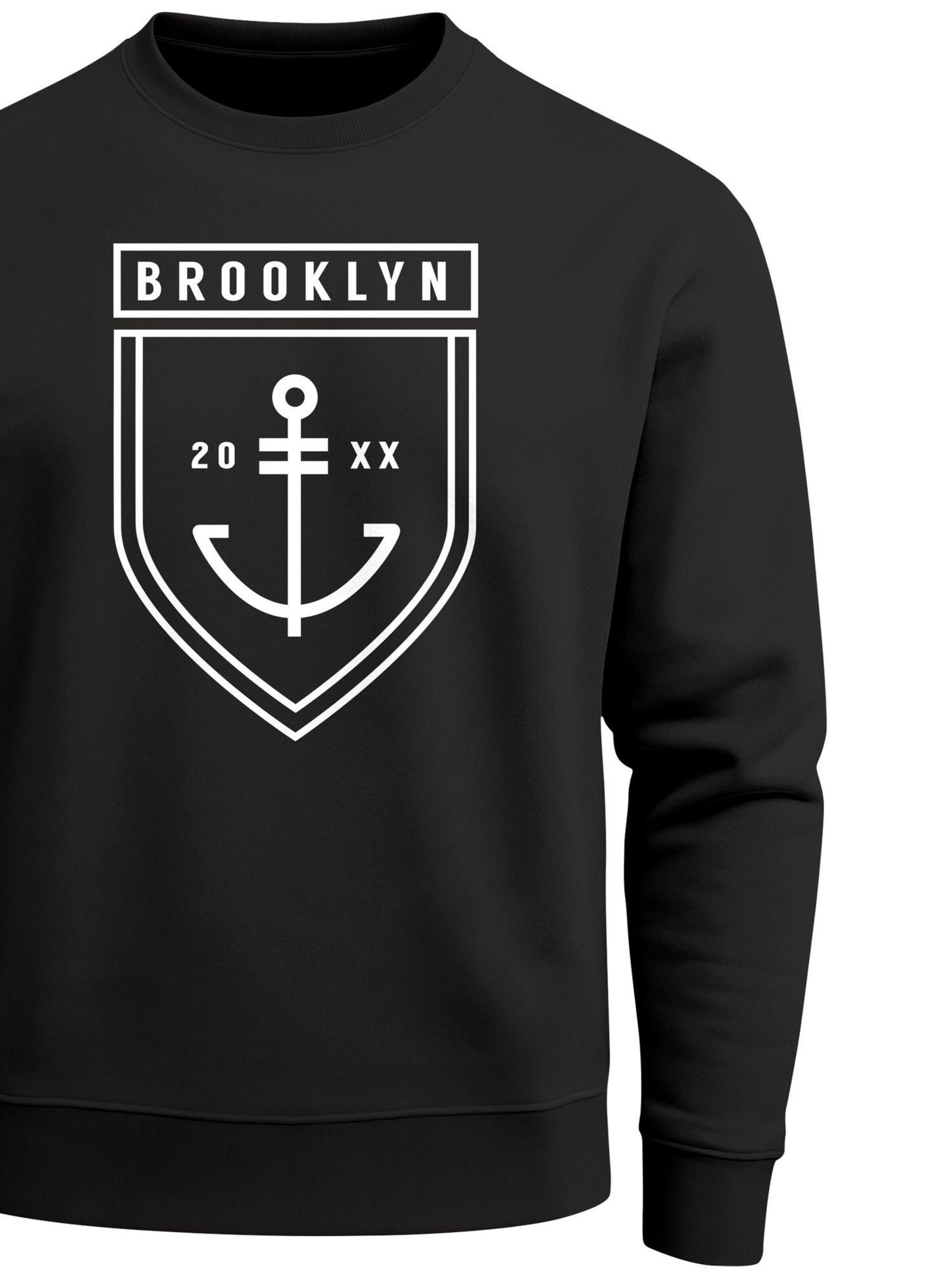 Neverless Sweatshirt 'Brooklyn Anker' in Black
