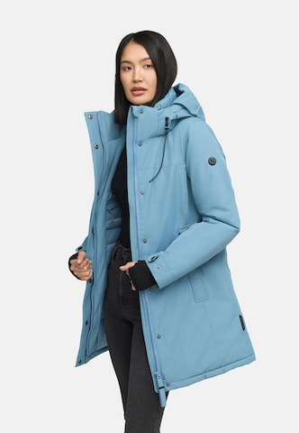 Manteau d’hiver 'Frostkuss 14' NAVAHOO en bleu : devant