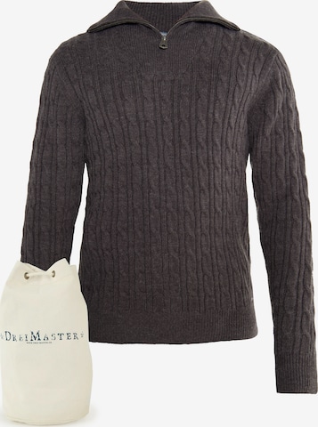 Pull-over DreiMaster Vintage en gris : devant