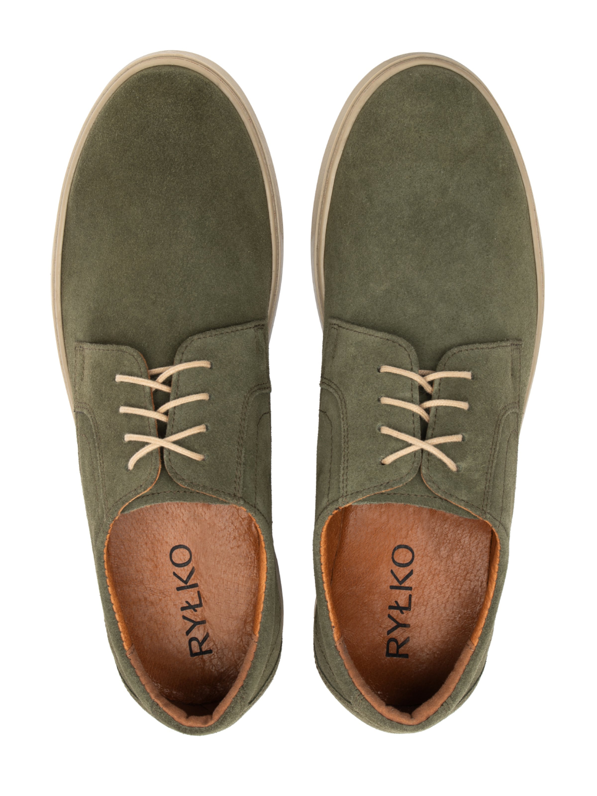 RYŁKO - Sapato com atacadores em verde