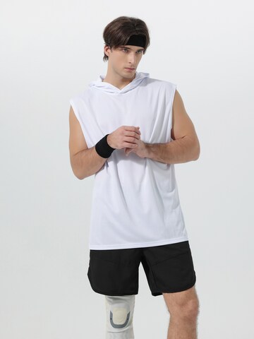 YOUTHUP Funktionsshirt 'Sommerfrei'‌‌‌‌‌ in Weiß: Vorderseite