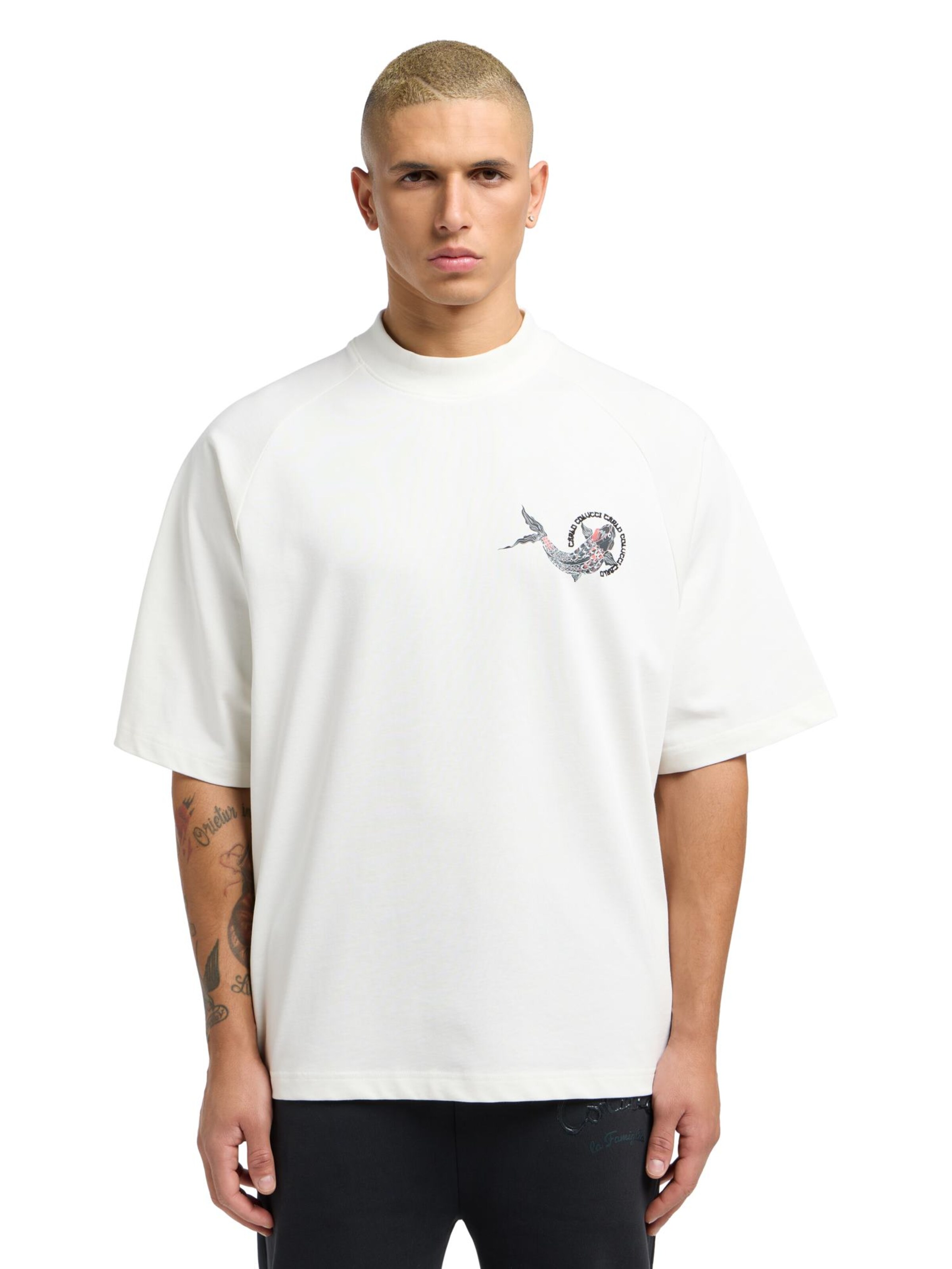 T-Shirt 'Dorigoni' Carlo Colucci en blanc