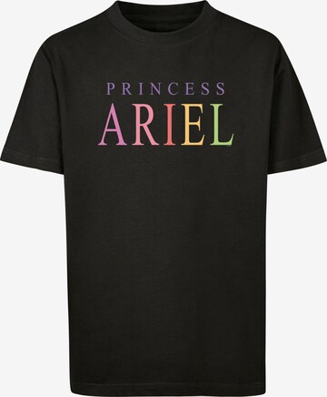 F4NT4STIC Shirt 'The Little Mermaid Ariel' in Zwart: voorkant