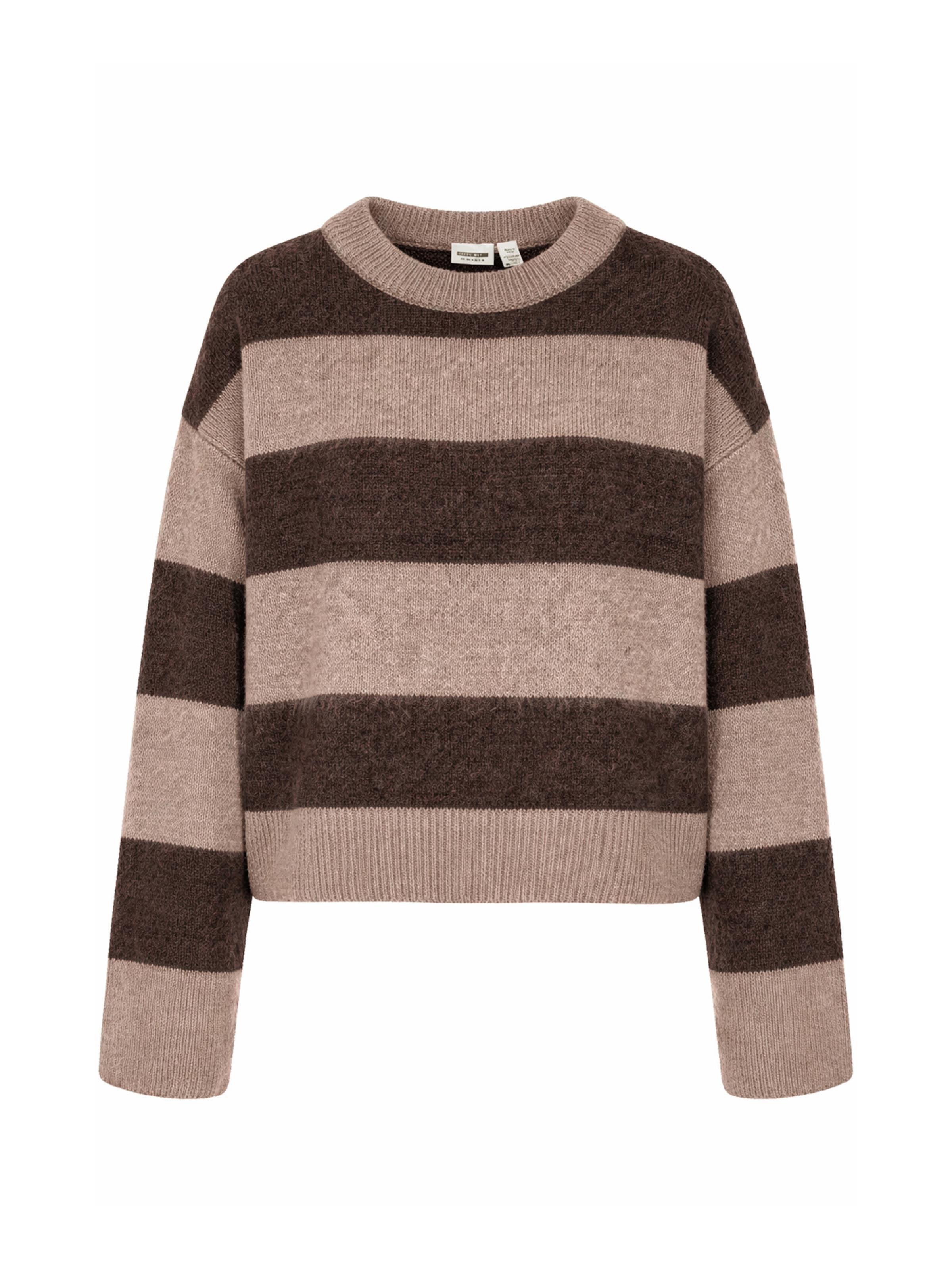 Noisy may Sweater 'NMSOFF' in Brown: front