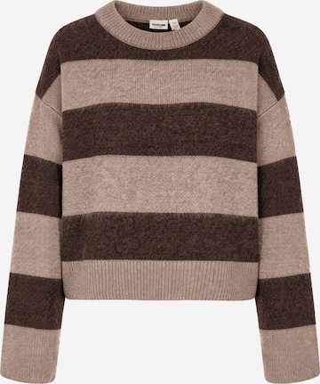 Noisy may - Pullover 'NMSOFF' em castanho: frente