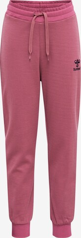 Hummel Tapered Broek in Lila: voorkant