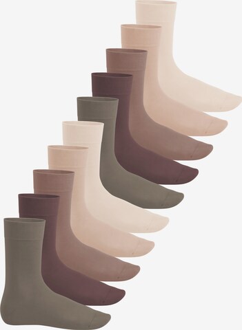 footstar Socken 'EVERYDAY!' in Beige: Vorderseite