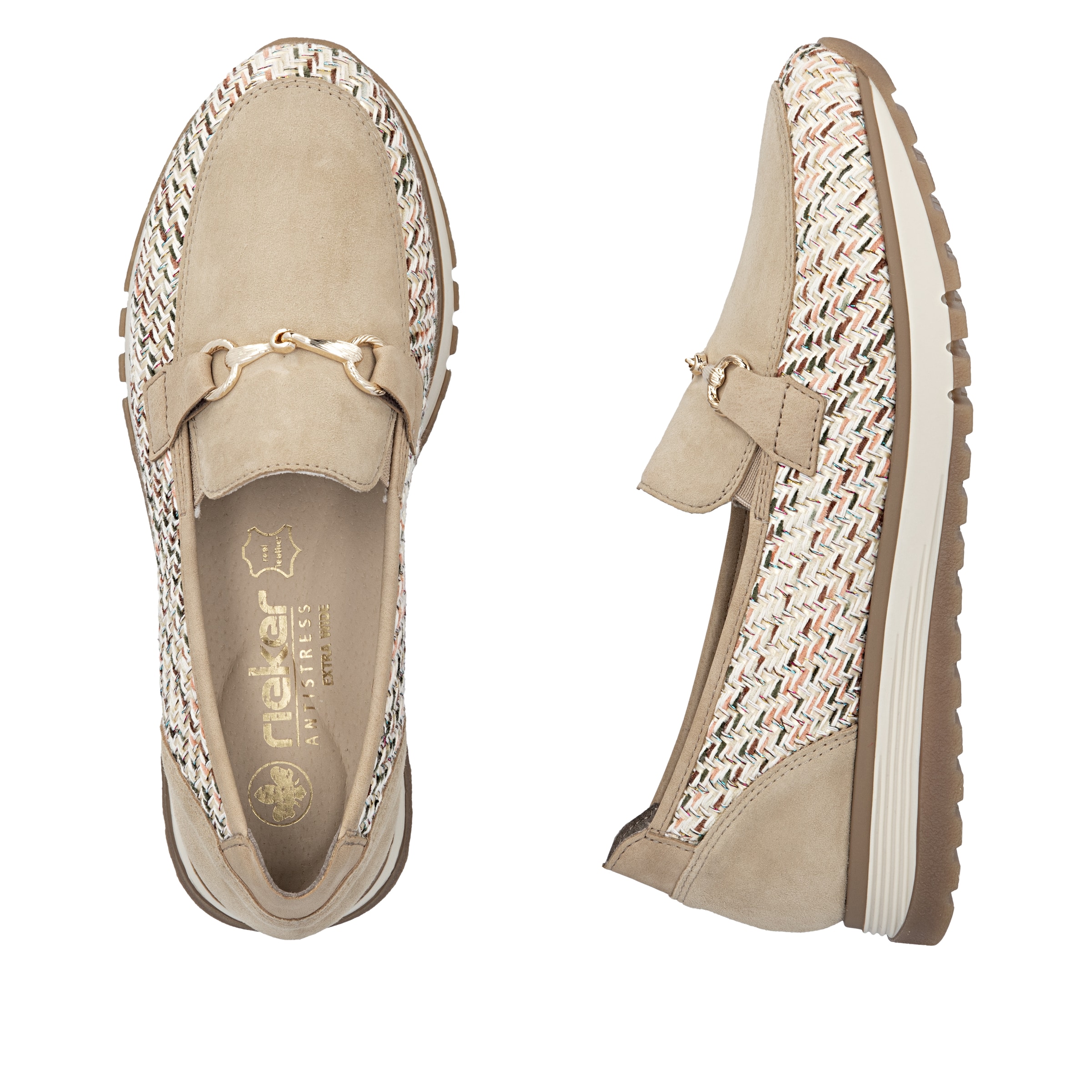 Rieker Moccasins '49042' in Beige