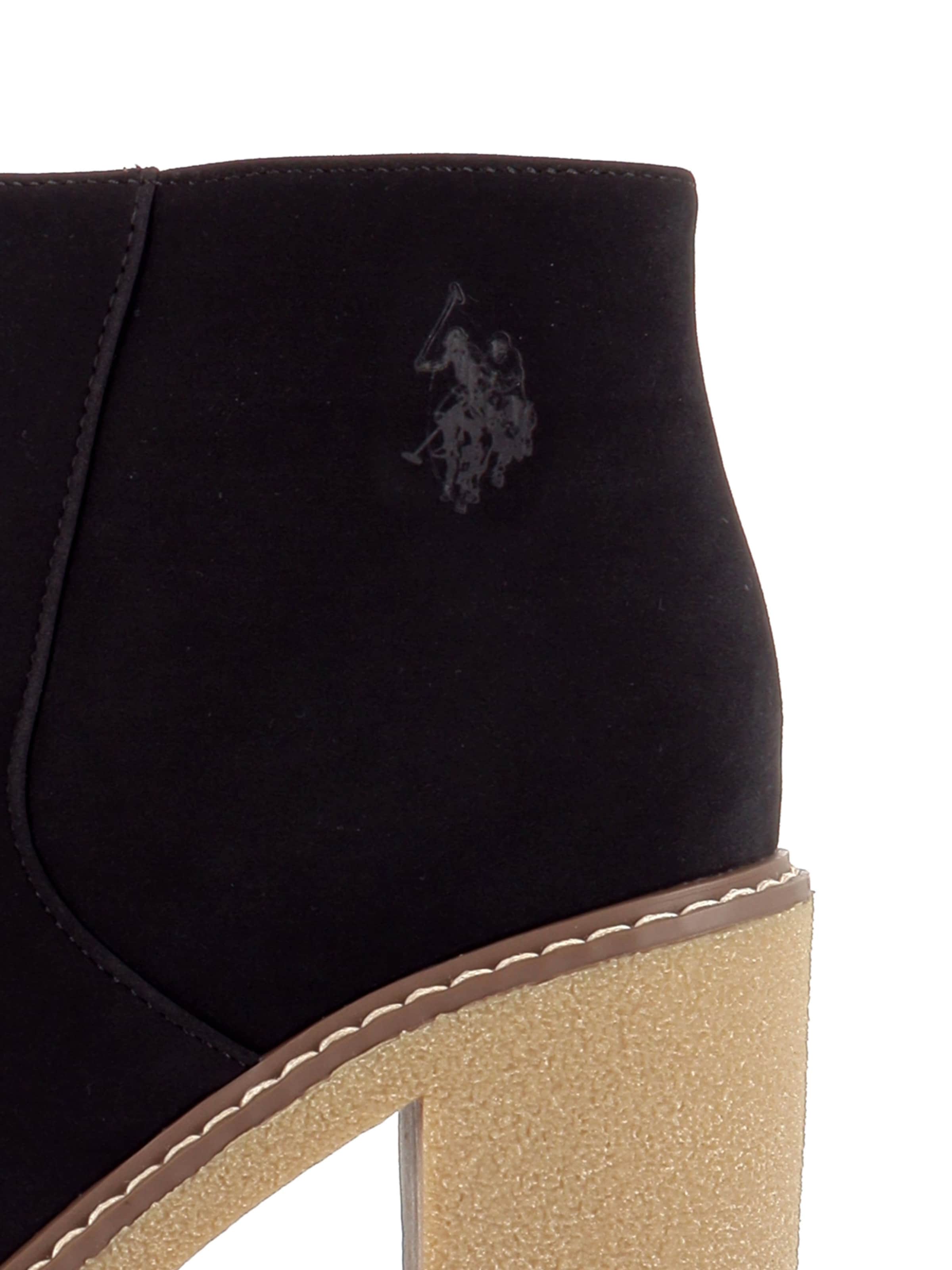 US POLO ASSN. Booties 'Mabel' in Black: side